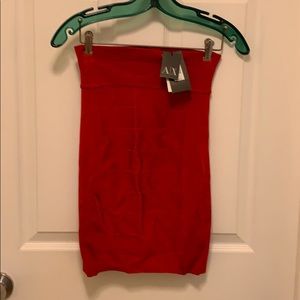 Never worn, with tags, A/X red skirt